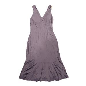 NEW OGL Purple Maeve Sleeveless Ruched Waist Sheath Dress Womens Medium